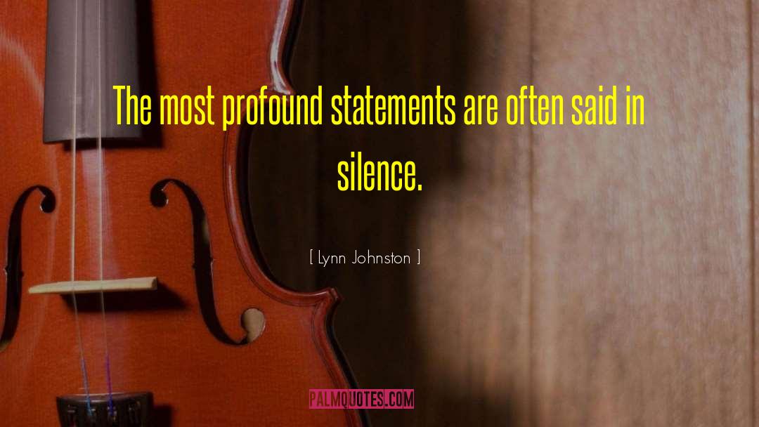 Silence Is Golden quotes by Lynn Johnston