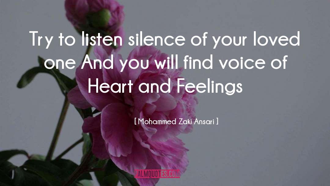 Silence quotes by Mohammed Zaki Ansari