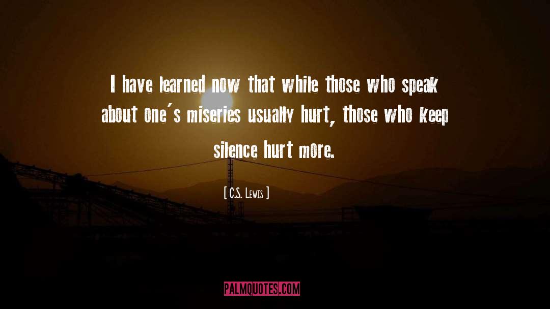 Silence quotes by C.S. Lewis