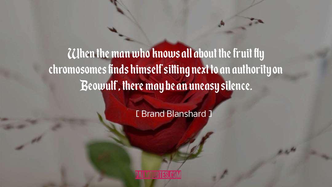 Silence quotes by Brand Blanshard