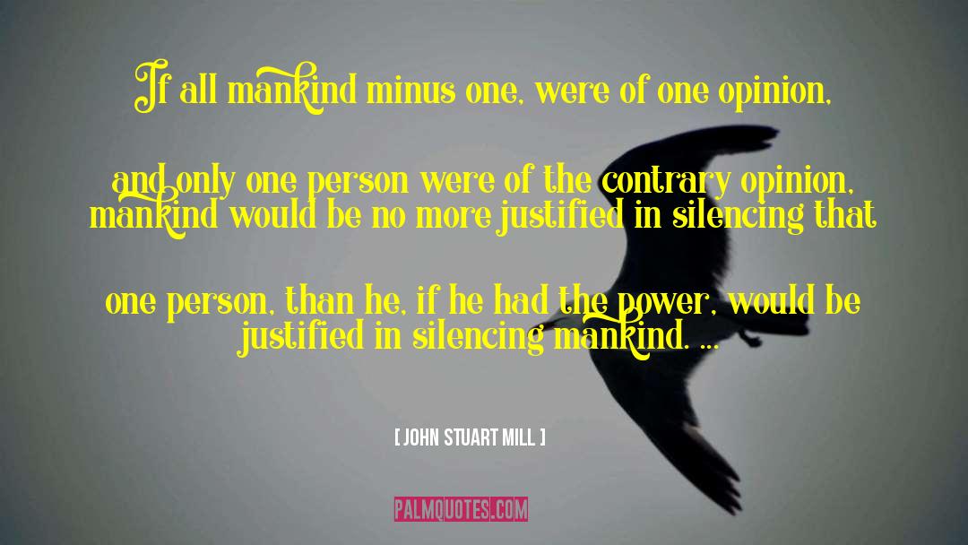 Silencing quotes by John Stuart Mill