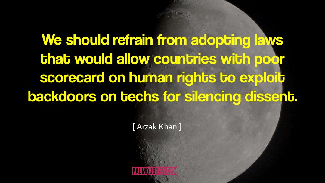 Silencing quotes by Arzak Khan