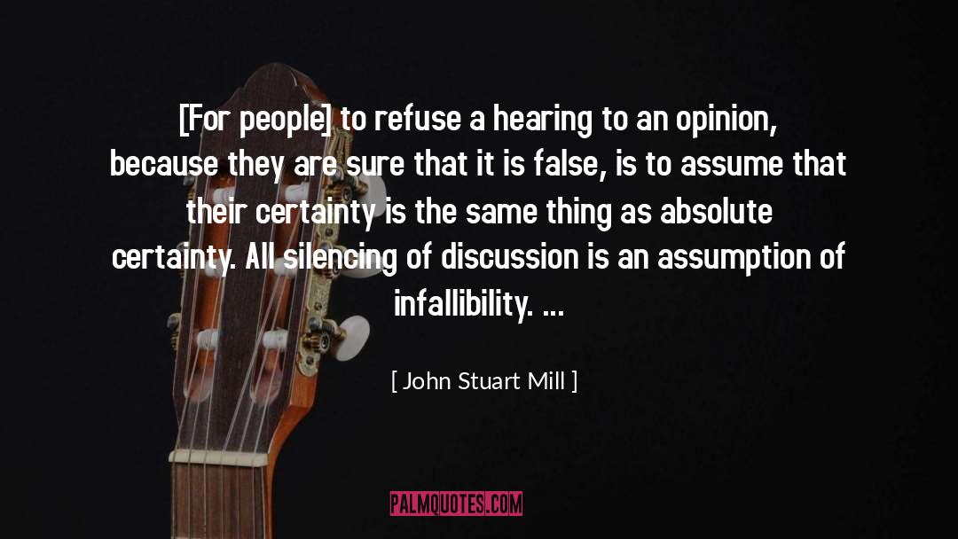 Silencing quotes by John Stuart Mill