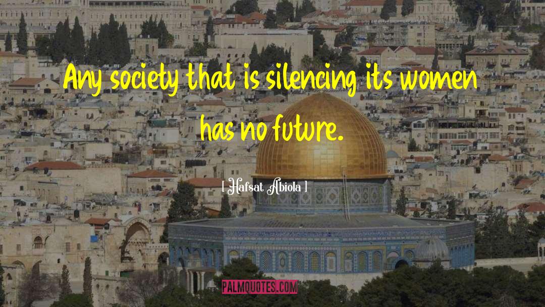 Silencing quotes by Hafsat Abiola