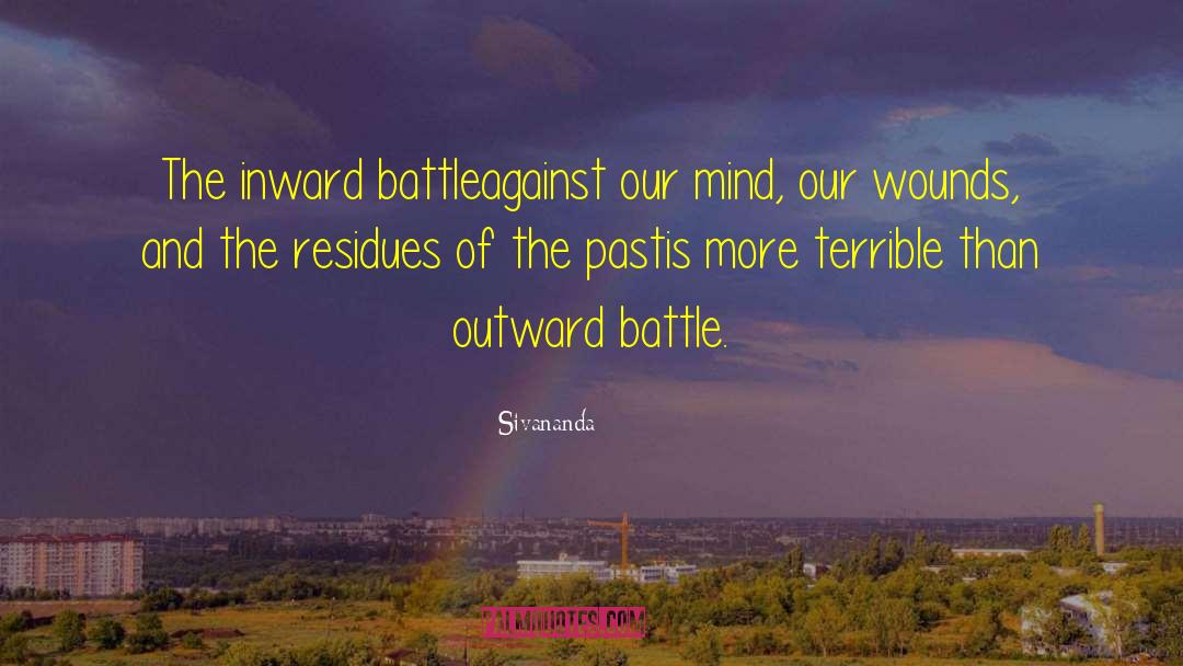 Silent Battle Quote quotes by Sivananda