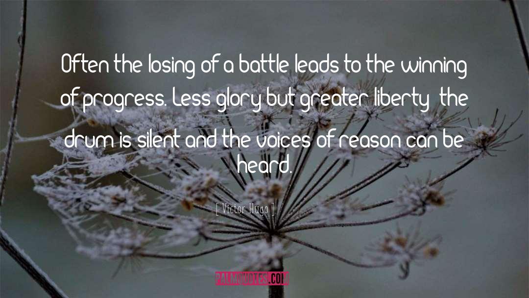 Silent Battle Quote quotes by Victor Hugo
