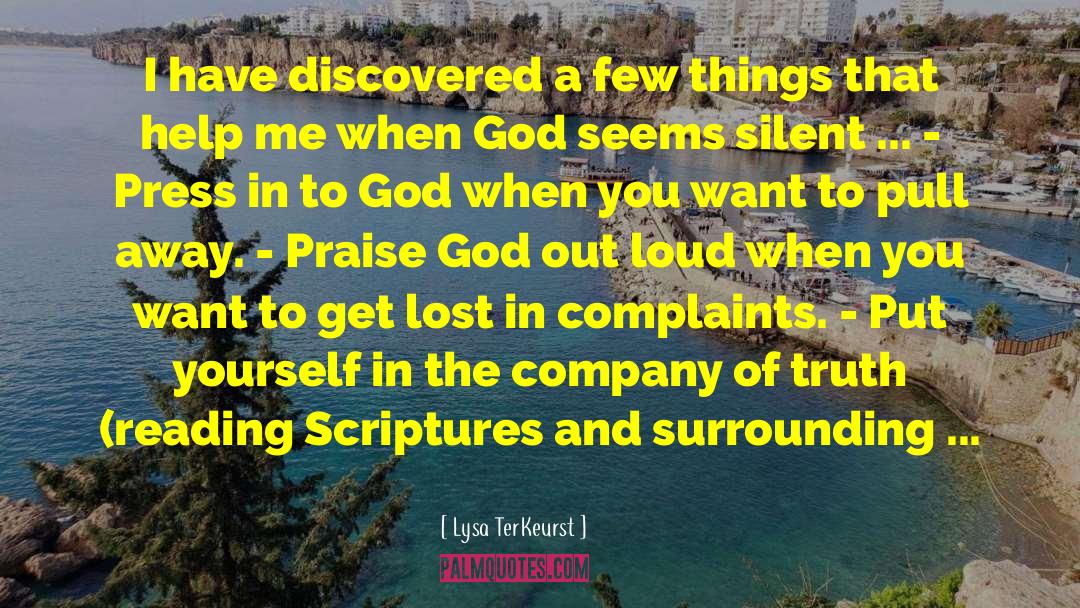 Silent Cinema quotes by Lysa TerKeurst