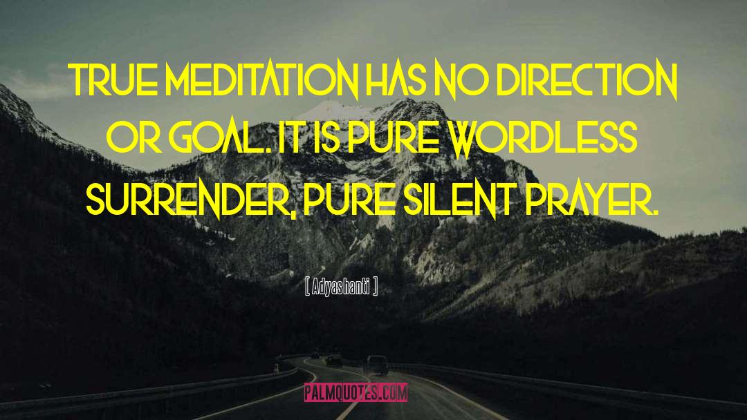 Silent Prayer quotes by Adyashanti