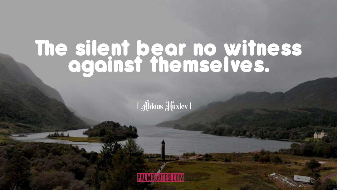 Silent quotes by Aldous Huxley