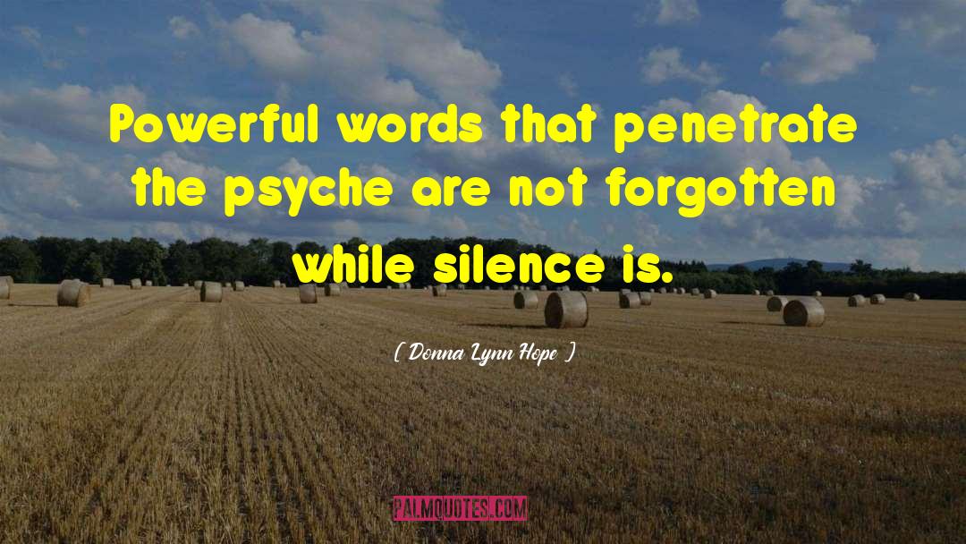 Silent Treatment quotes by Donna Lynn Hope