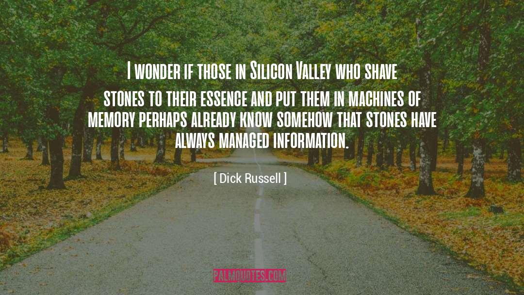 Silicon quotes by Dick Russell