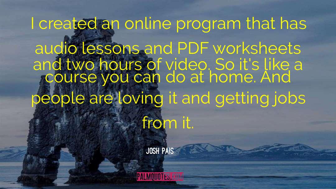 Silkline Online quotes by Josh Pais