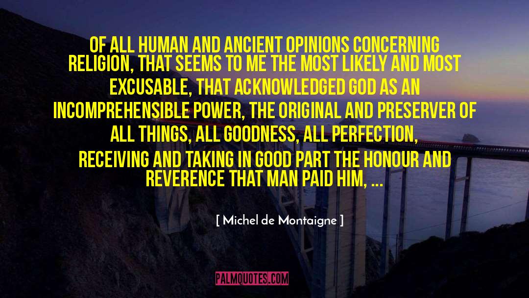 Silly Religion quotes by Michel De Montaigne