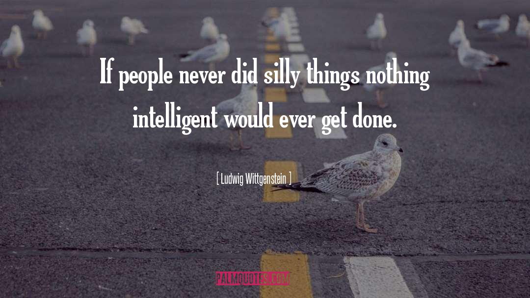 Silly Things quotes by Ludwig Wittgenstein