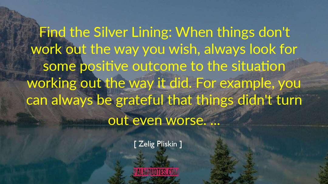 Silver Lining quotes by Zelig Pliskin