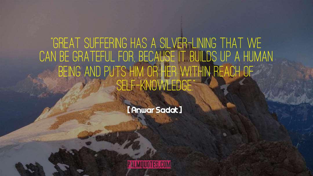 Silver Lining quotes by Anwar Sadat