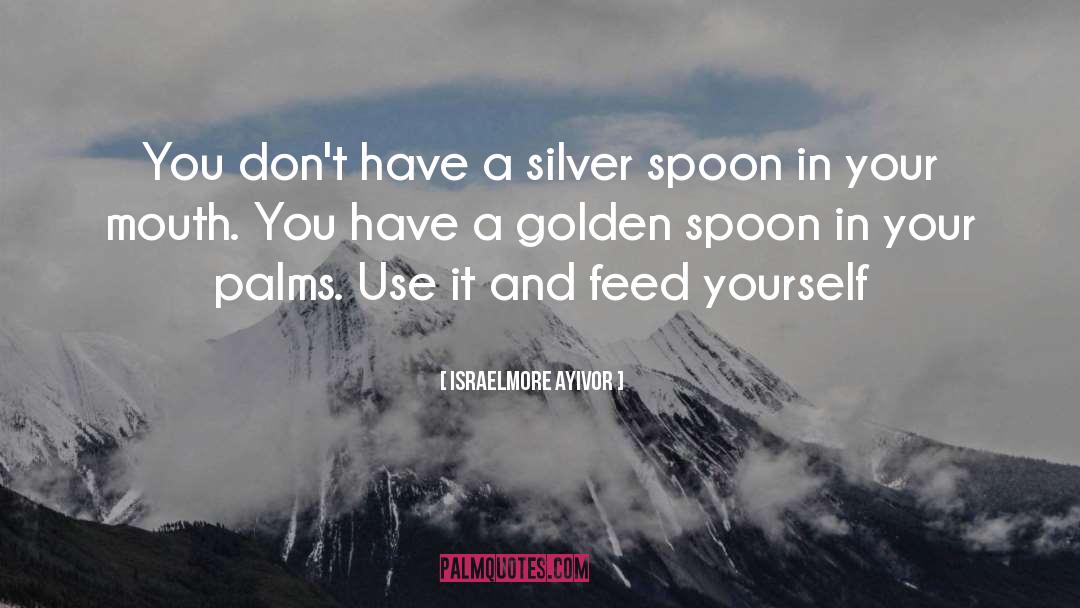 Silver Spoon quotes by Israelmore Ayivor