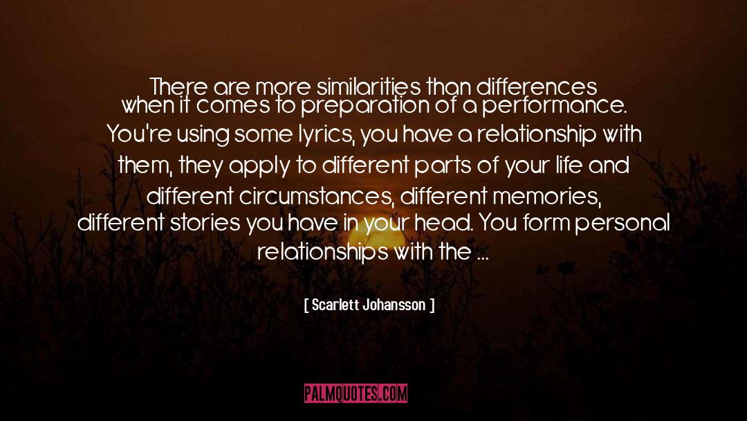 Similarities quotes by Scarlett Johansson