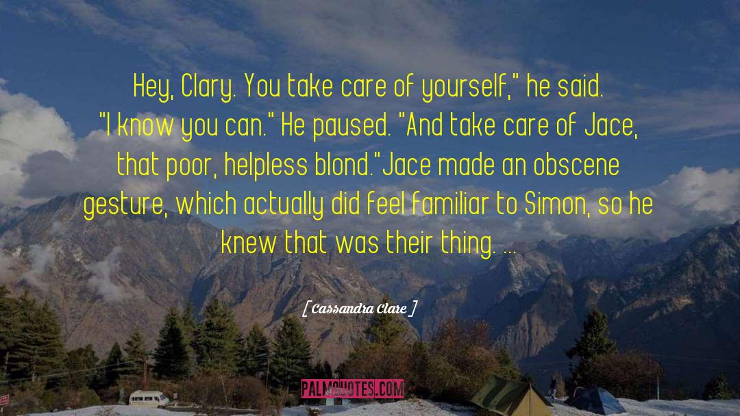 Simon And Bram quotes by Cassandra Clare