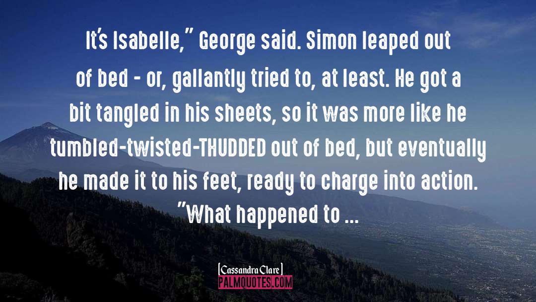 Simon And Isabelle quotes by Cassandra Clare