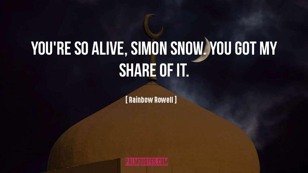 Simon Snow quotes by Rainbow Rowell