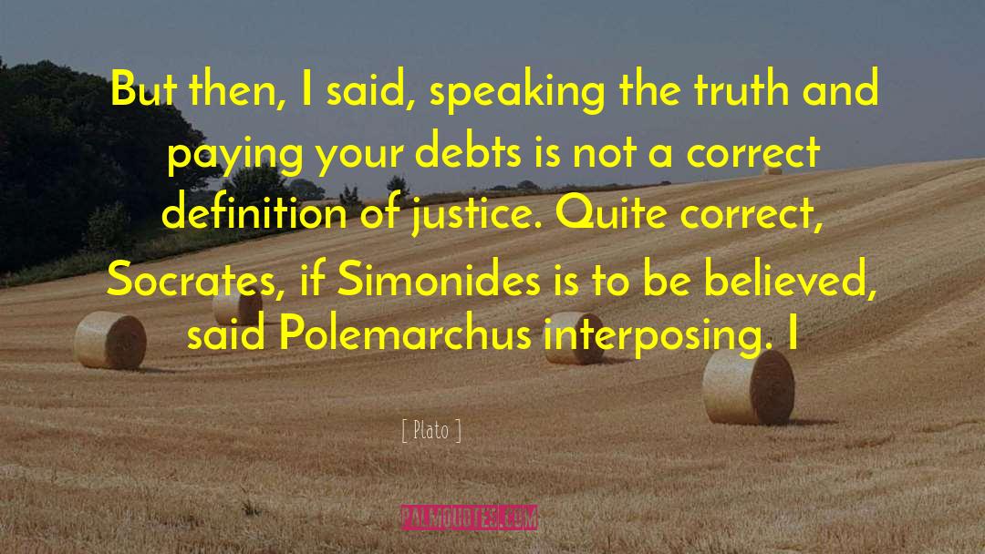 Simonides quotes by Plato