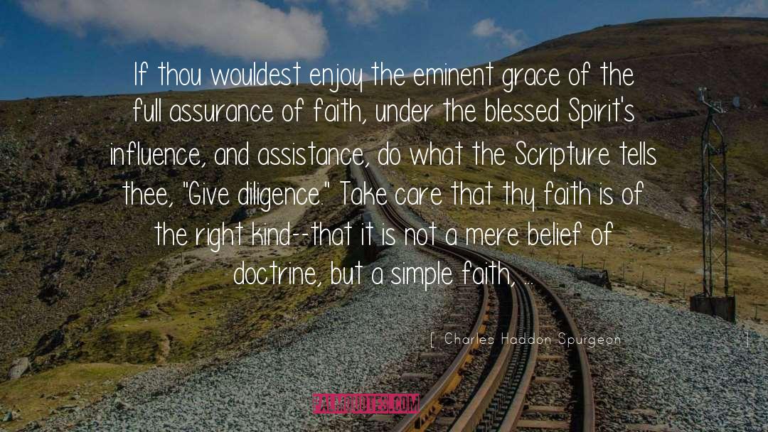 Simple Faith quotes by Charles Haddon Spurgeon