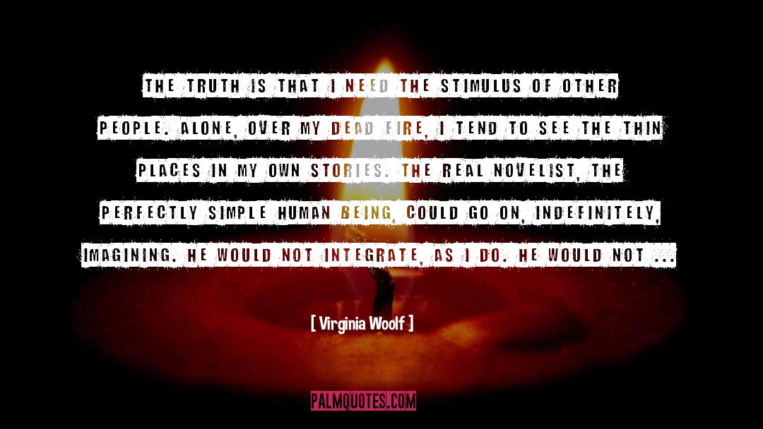 Simple Human Being quotes by Virginia Woolf