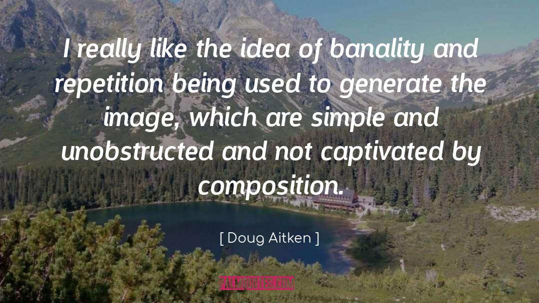 Simple Ideas quotes by Doug Aitken