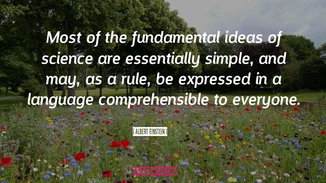 Simple Ideas quotes by Albert Einstein