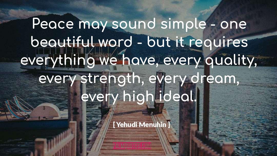 Simple Ingredient quotes by Yehudi Menuhin
