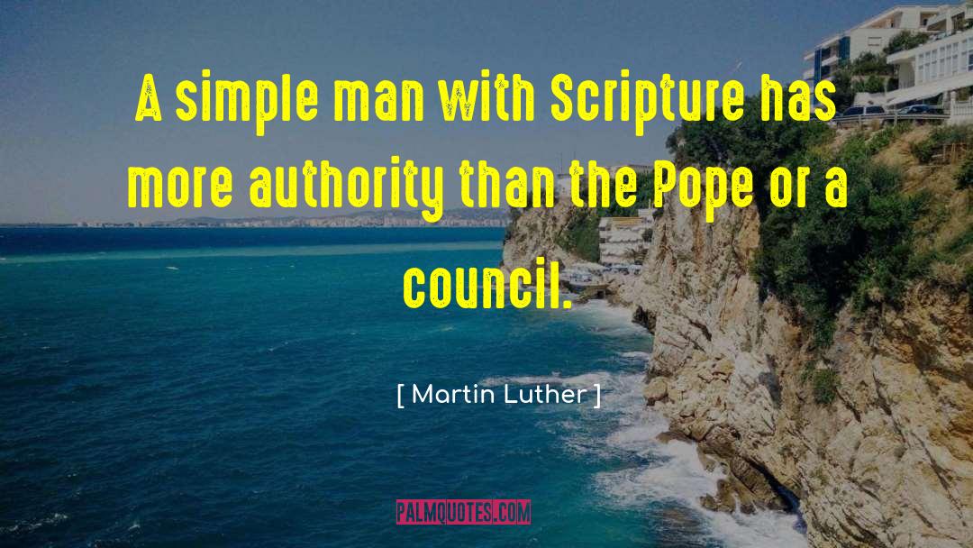 Simple Man quotes by Martin Luther