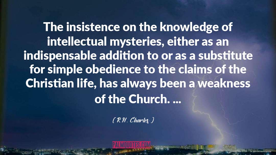 Simple Obedience quotes by R.H. Charles