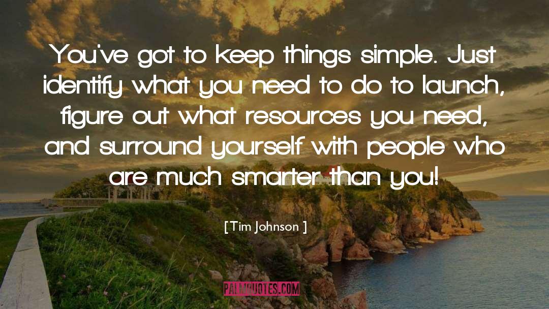 Simple People quotes by Tim Johnson