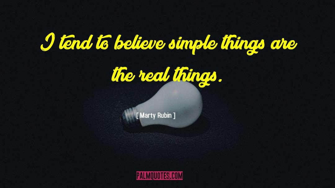 Simple Pleasures quotes by Marty Rubin