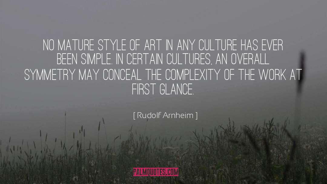 Simple Style quotes by Rudolf Arnheim