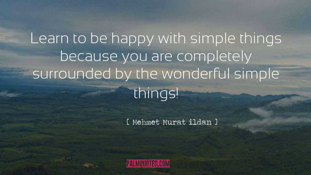 Simple Things quotes by Mehmet Murat Ildan