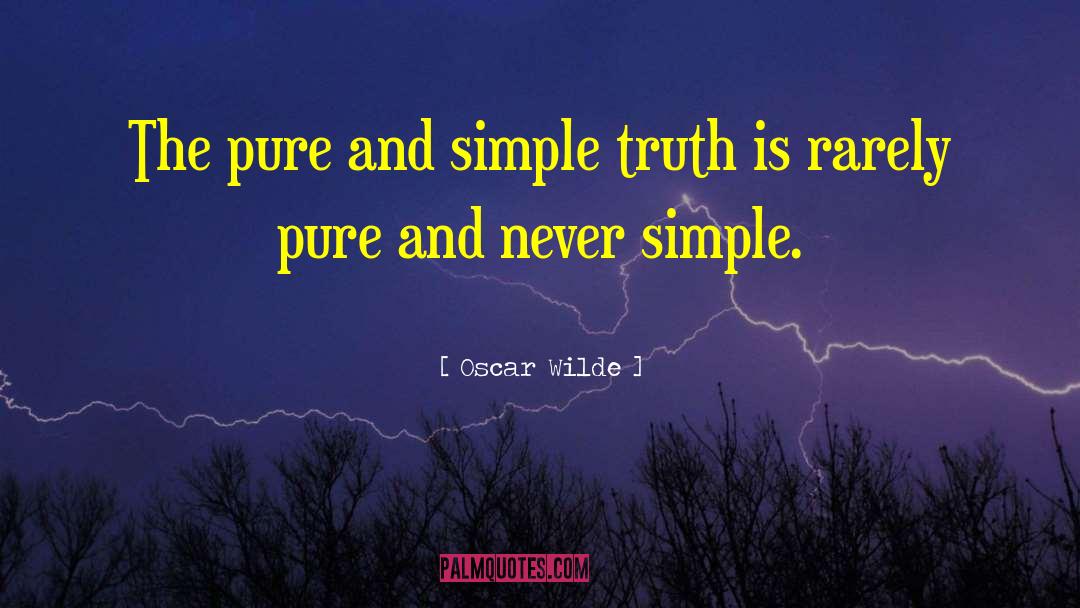 Simple Truth quotes by Oscar Wilde