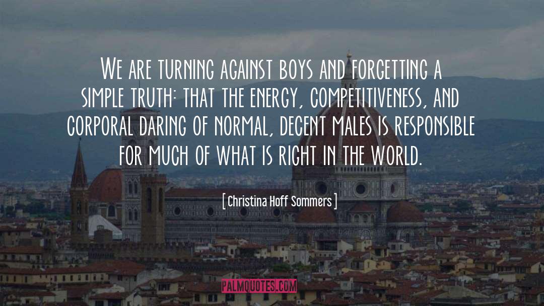 Simple Truth quotes by Christina Hoff Sommers