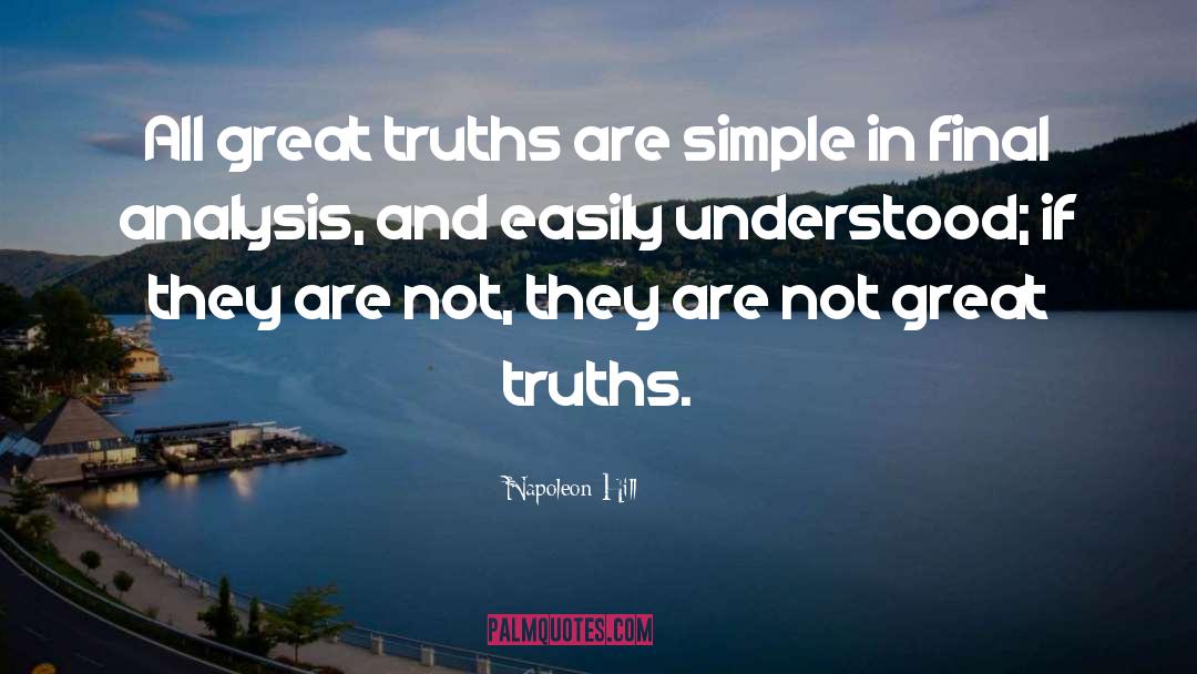 Simple Truth quotes by Napoleon Hill