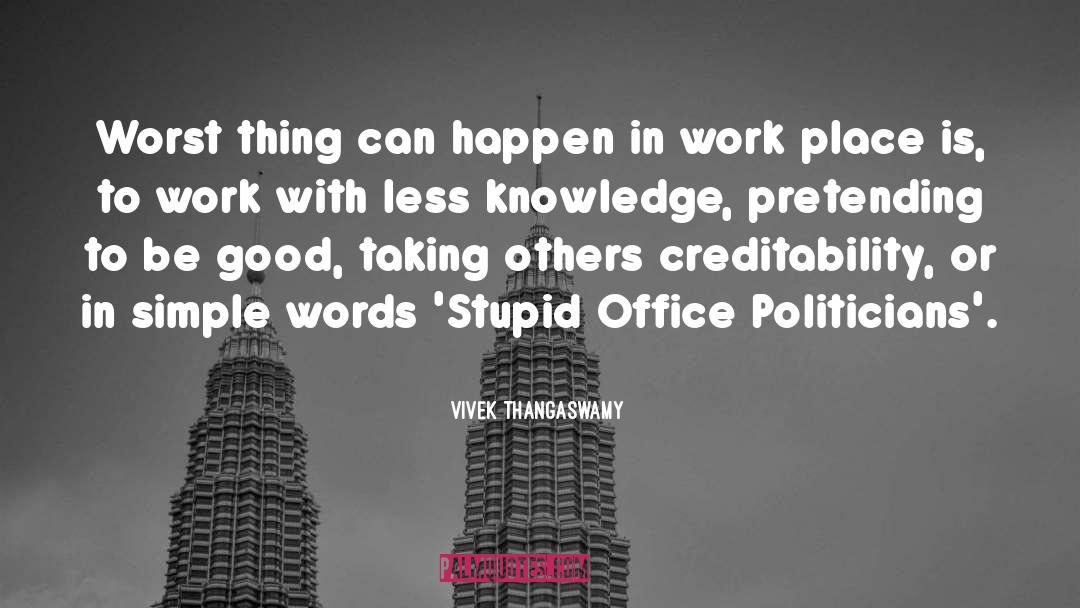 Simple Words quotes by Vivek Thangaswamy