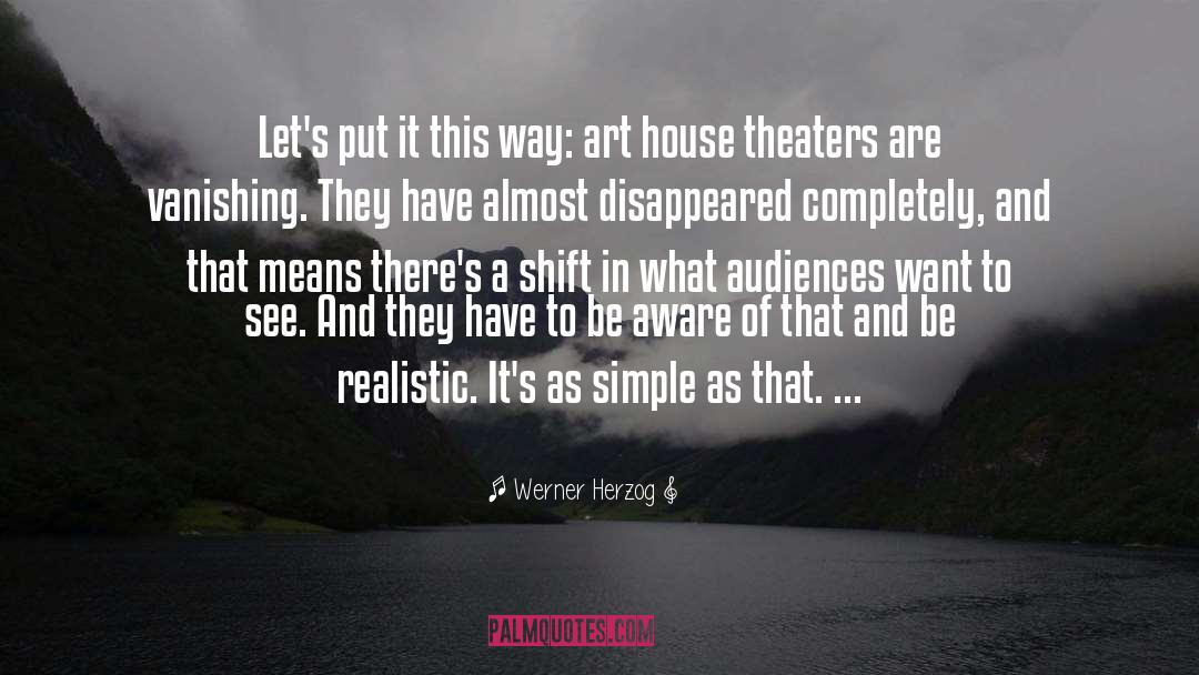 Simplicity In Art quotes by Werner Herzog