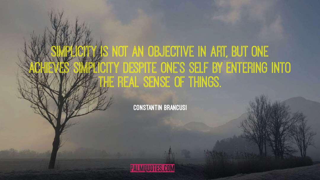 Simplicity In Art quotes by Constantin Brancusi