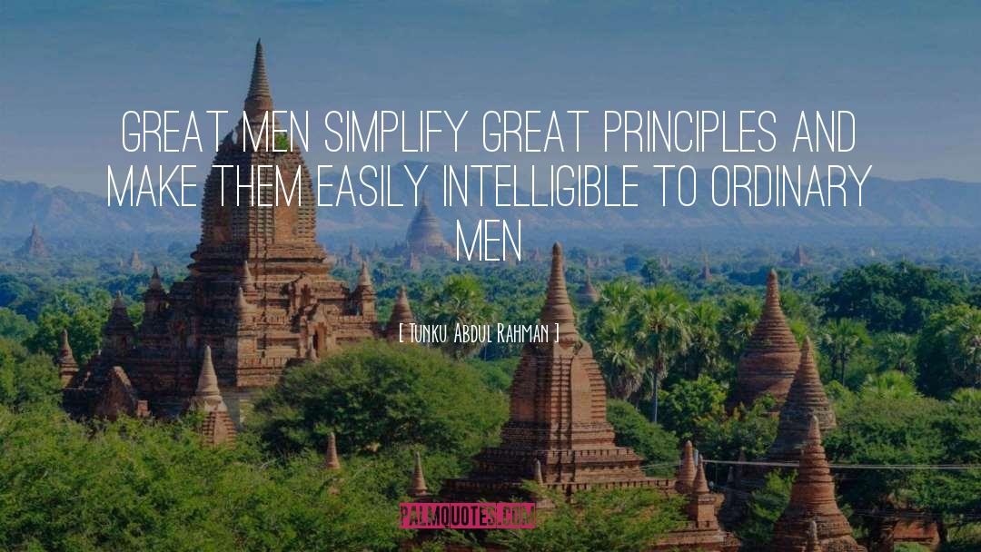 Simplify quotes by Tunku Abdul Rahman