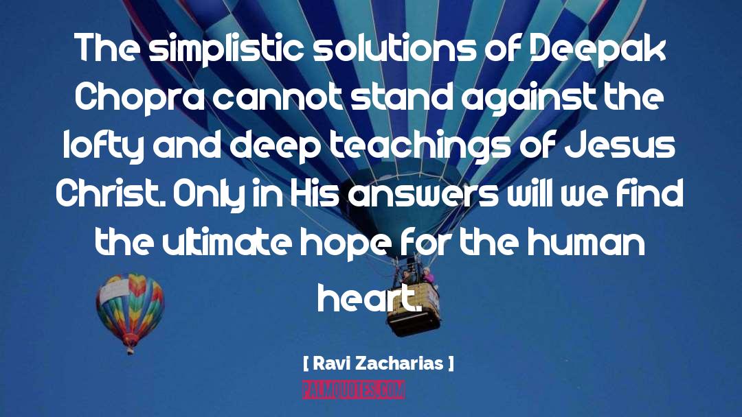 Simplistic quotes by Ravi Zacharias