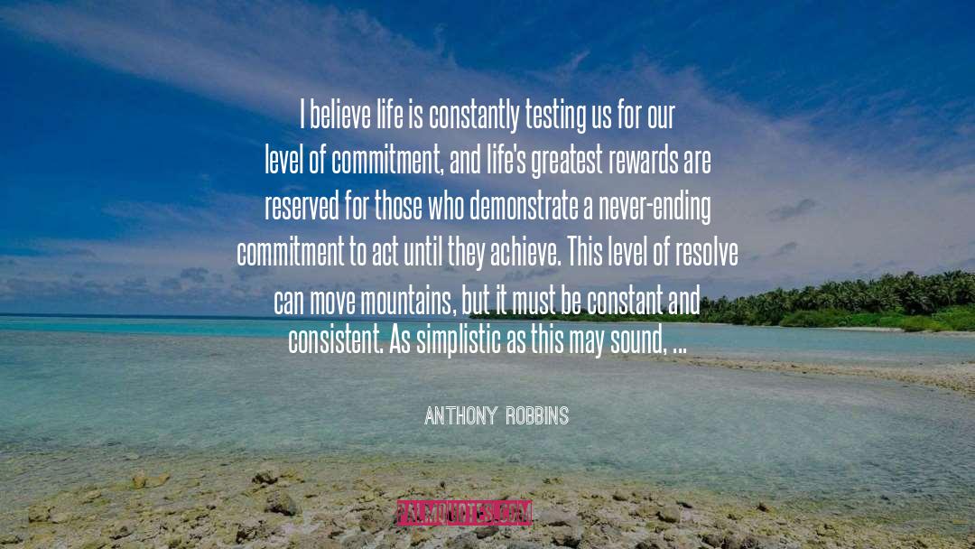 Simplistic quotes by Anthony Robbins