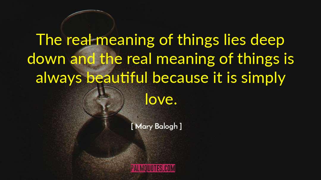 Simply Beautiful quotes by Mary Balogh