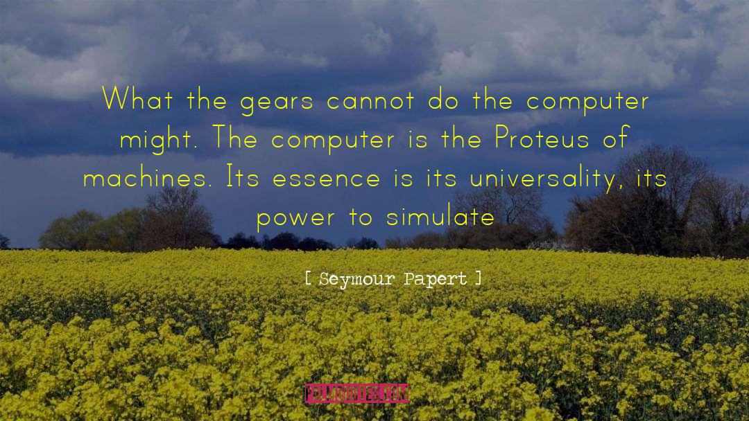 Simulate quotes by Seymour Papert
