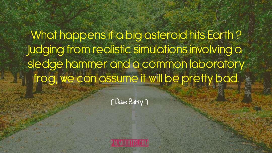Simulation quotes by Dave Barry
