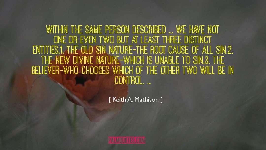 Sin Nature quotes by Keith A. Mathison